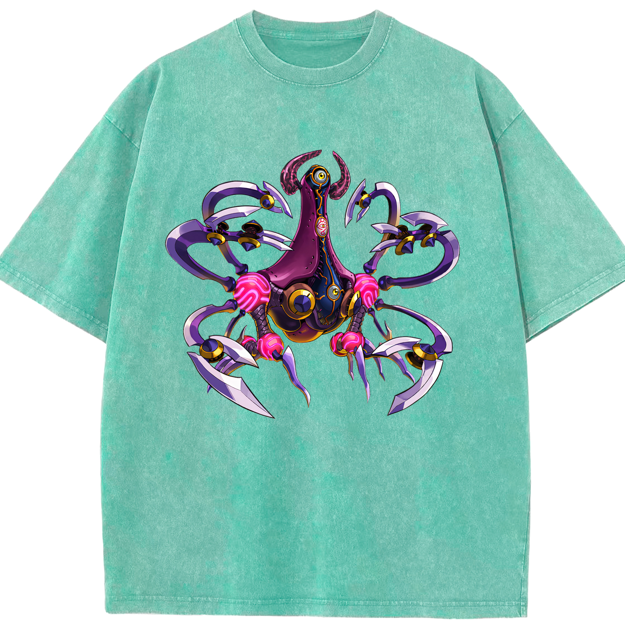 （画像用） 遊☆戯☆王 Yu-Gi-Oh! 綿100% ヴィンテージ風 半袖Tシャツ（フロントプリント）
